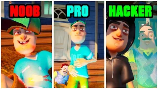 Hello Neighbor NOOB vs PRO vs HACKER