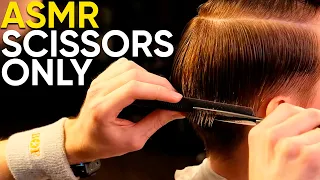 ASMR BARBER 💈 Scissors Only Men's Haircut! No Talking!