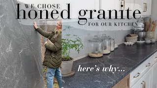 How We Transformed Our Cozy Cottage Kitchen with Stunning Honed Granite Countertops!