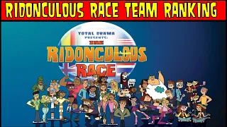 Total Drama Ridonculous Race Team Ranking