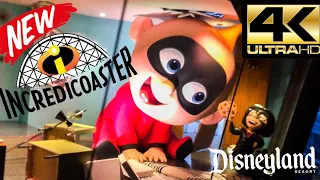 (BEST) INCREDICOASTER NIGHT POV *NEW* 4K FULL RIDE FRONT ROW! - Pixar Pier Disneyland Resort