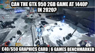 Can the 2GB GTX 950 Game at 1440P? [ 1440P Low Spec Gaming GTX 950 2GB + i5 9400F ]