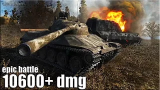 Бодрое рубилово на TVP T50/51 🌟 10600+ dmg 🌟 World of Tanks лучший бой на ст