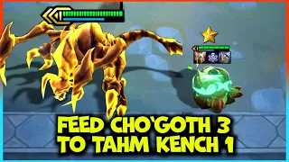 Feeding Cho'Goth 3 To Kench 1 in Challenger Lobby |TFT |12.1