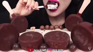 BITES ONLY: ASMR CHOCOLATE ICE CREAM, MALTESERS CHOCOLATE BALLS MUKBANG *JANE ASMR