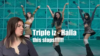 Triple iz - Halla | Official Video REACTION