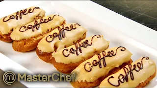 How To Make Coffee Eclairs | MasterChef Australia