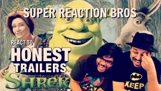 SUPER REACTION BROS REACT & REVIEW Honest Trailers - Shrek!!!!