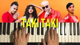 HOW TO PLAY - DJ Snake - Taki Taki (Piano Tutorial Lesson)