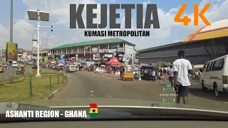 Kumasi Kejetia Drive in the Ashanti Region of Ghana 4K UHD