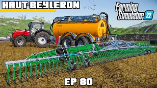 NEW TRACTOR DRIBBLING SLURRY | Farming Simulator 22 - Haut-Beyleron | Episode 80