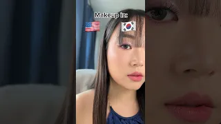 Korean vs American Makeup 🇰🇷🇺🇸