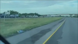 Roads backed up during Louisiana evacuations