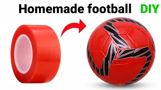 How to make Football at home/Football Making With Sellotape/Homemade Ball/Football kaise banaye#ball