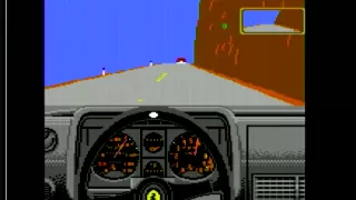 Commodore 128 with SuperCPU playing Test Drive