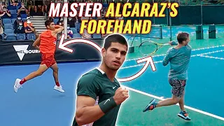 How I learned Carlos Alcaraz's Forehand in 27 Minutes | Tennis Forehand Tutorial