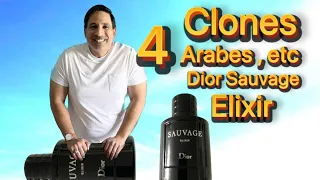 4 Clones de Dior Sauvage Elixir 🤗, Arabes y más 🥳🥳🎉🤑🥰🤩