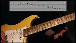 Practice  Yngwie malmsteen - Harmonic minor Lick from Black star (TAB)