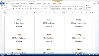 Microsoft Word Tutorial | How to Create Labels With Merge Mails in Word