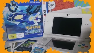 New Nintendo 3DS + Pokemon Alpha Sapphire Unboxing (Australian)