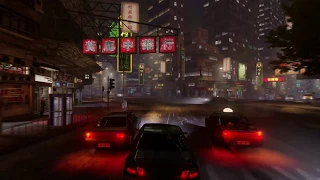 Hong Kong AT NIGHT -  Drive through - Sleeping Dogs - PS4 Pro