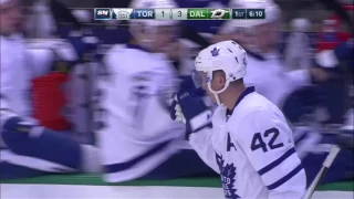 Tyler Bozak 13th Goal of the Season 1/31/2017 (Toronto Maple Leafs vs Dallas Stars)