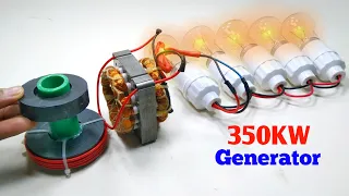 Make Electricity 350KW 220V Free Energy Permanent Magnet Generator With Fan Capacitor