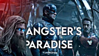 Thanos V/S Big 3 - Gangster's Paradise {WhatsApp Status} | Avengers End Game | Marvel Studios |