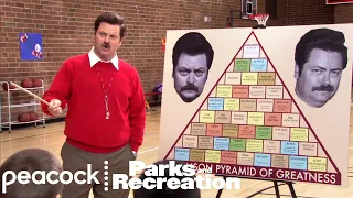 Swanson Pyramid of Greatness | Parks and Recreation