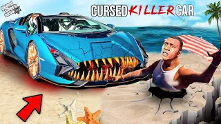 GTA 5 : Franklin Try To Find  Lost By Cursed Killer Car in (GTA V MOD)