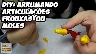 DIY #27: Arrumando articulações moles ou frouxas dos seus actions figures - tutorial