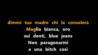 Tuta gold - Mahmood Sanremo 2024 Karaoke HQ