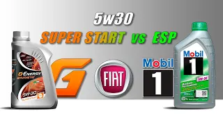 Mobil 1 ESP 5w30 vs G-Energy Super Start 5w30, (отработка из Fiat Ducato, турбодизель).
