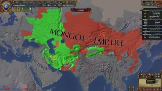 EU4 Mongol Empire before 1600 Timelapse