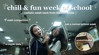 realistic & chill school week in my life | math comp, productive days, junior year etc.