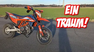 Ich fahre eine KTM Smcr 690 von 2023 als A2 Version | 44PS | Hartriders