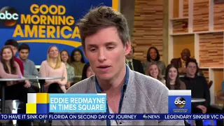 Eddie Redmayne talks about being roommates with JamieDornan