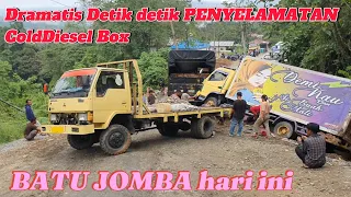 Dramatis Detik detik PENYELAMATAN Truk ColtDiesel Box yang KECELAKAAN di Tanjakan Extreme BATU JOMBA