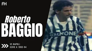 Roberto Baggio ● Skills ● Juventus 1:0 Napoli ● Serie A 1993-94