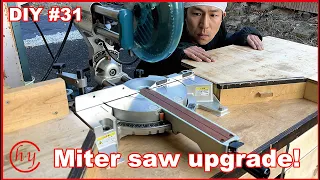 How to make a zero-clearance insert.Upgrading my Makita miter saw, and maintenance.DIY#31