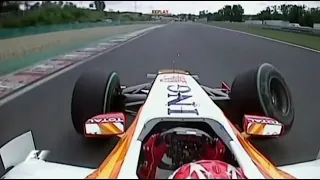 Fernando Alonso incident at Hungarian GP 2009