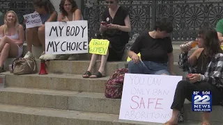 Abortion-rights advocates rally at Boston Statehouse