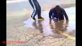 Guy Thinks He's Jumping In a Puddle Prank (ORIGINAL)