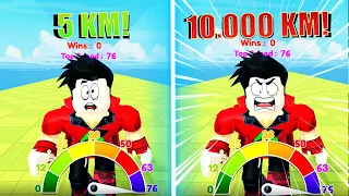 10 BİN KM HIZLA KOŞTUM!! 🏃‍♂️ Roblox Race Clicker