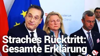 Straches Rücktrittsrede in voller Länge