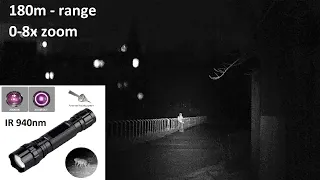 IR Flashlight 940nm VCSEL 5w with focus function laser illuminator Long range Ик фонарь инфракрасный