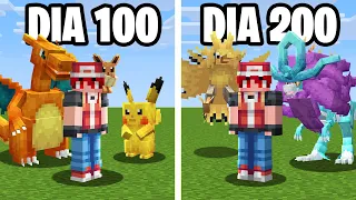 SOBREVIVI 200 DIAS NO MINECRAFT POKÉMON - O FILME