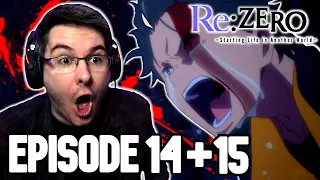 Re:ZERO Season 1 Episode 14 & 15 REACTION | Anime Reaction