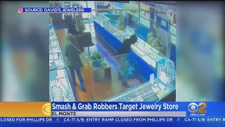 Smash-and-grab robbers hit El Monte jewelry store in broad daylight