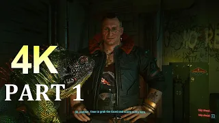 CYBERPUNK 2077 Walkthrough Gameplay Part 1 - 4K (FULL GAME)